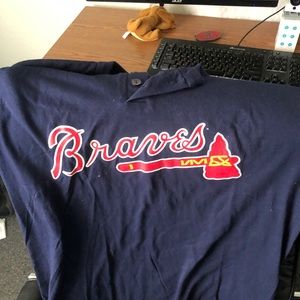Atlanta Braves button up shirt